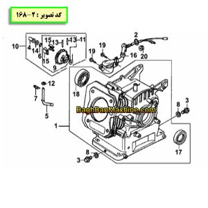نقشه فنی مجموعه بلوک سیلندر / کد تصویر 2-168