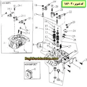 نقشه فنی تیلر کولتیواتور دیزلی کد تصویر : 2-186